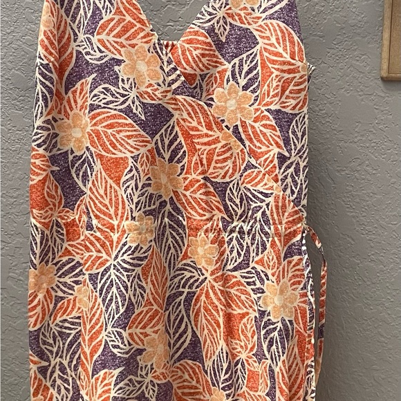 Patagonia Orange and Purple Floral Mini Dress - Picture 2 of 6